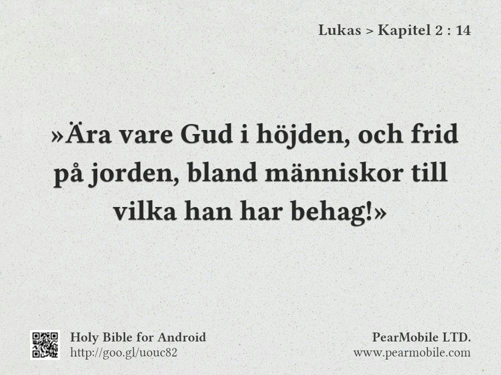 Lukas, Kapitel 2:14